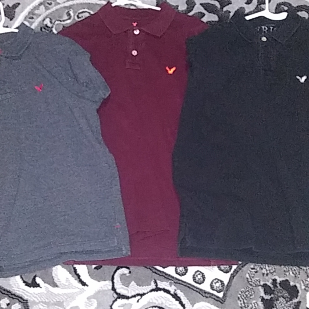3 American Eagle Polo EUC